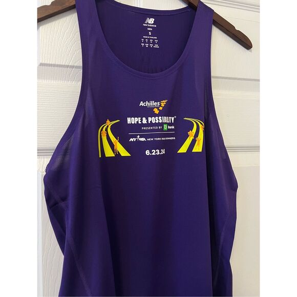 NEW BALANCE ACHILLES HOPE & POSSIBILITY 4 MILE RACE TANK TOP -2024 - Picture 4 of 11